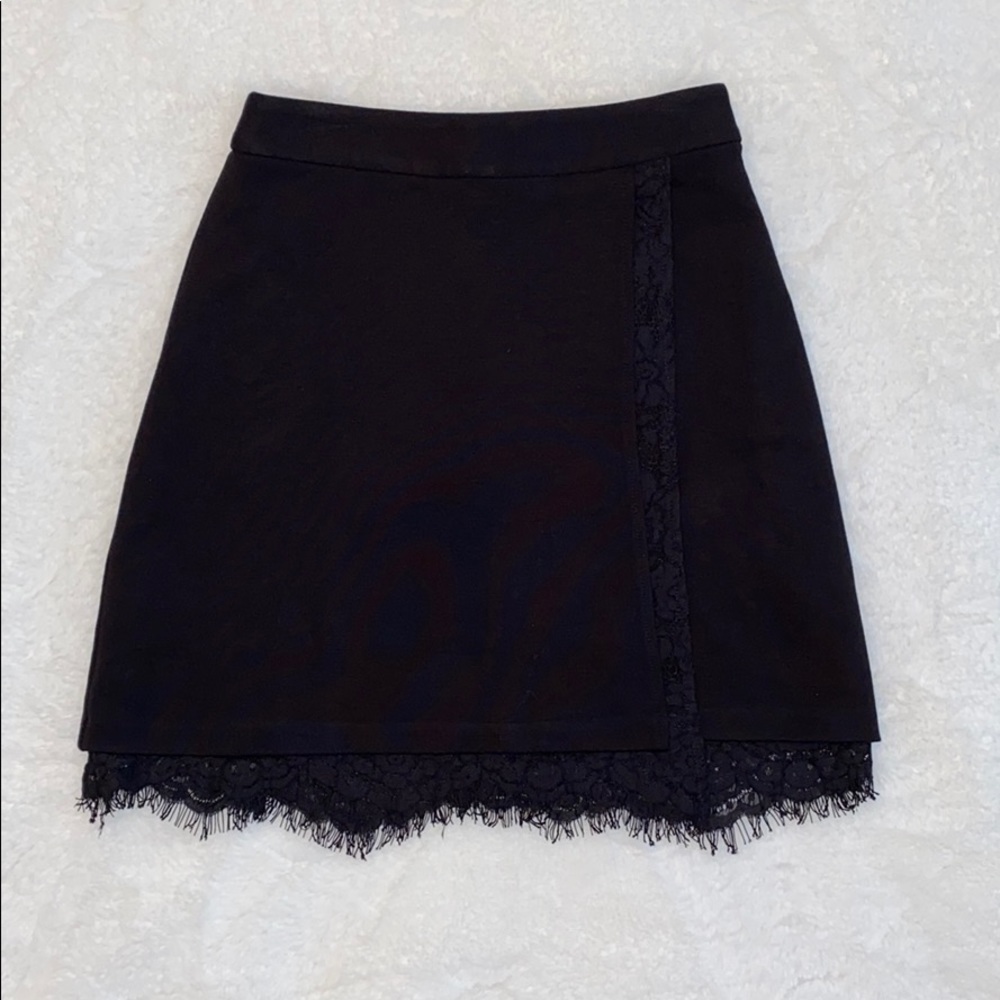 French Connection Wrap Lace Skirt